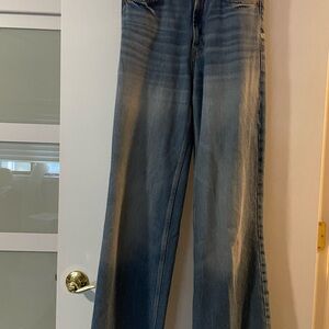 Zara Flare Jeans in Classic Blue